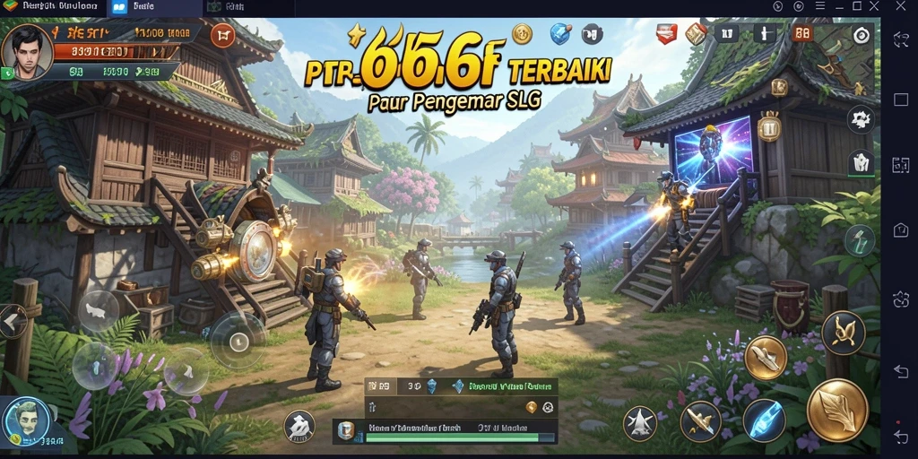 Screenshot menampilkan aksi intens dari game SLG yang menarik.