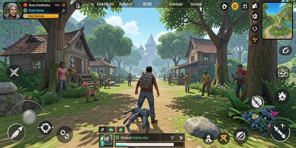 Tampilan gameplay menarik di 8180 dan karakter yang dapat disesuaikan.