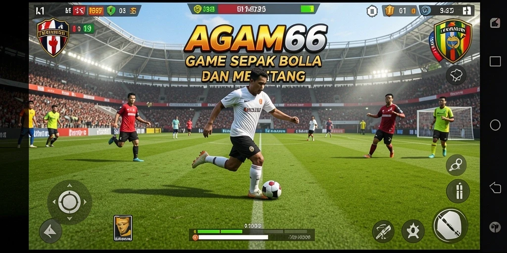 Grafis menakjubkan dari gameplay sepak bola AGAM66.