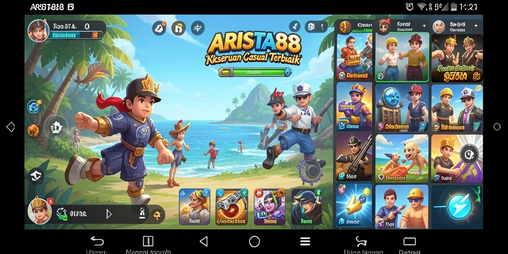 Tampilan gameplay ARISTA88 yang menarik dan penuh warna.