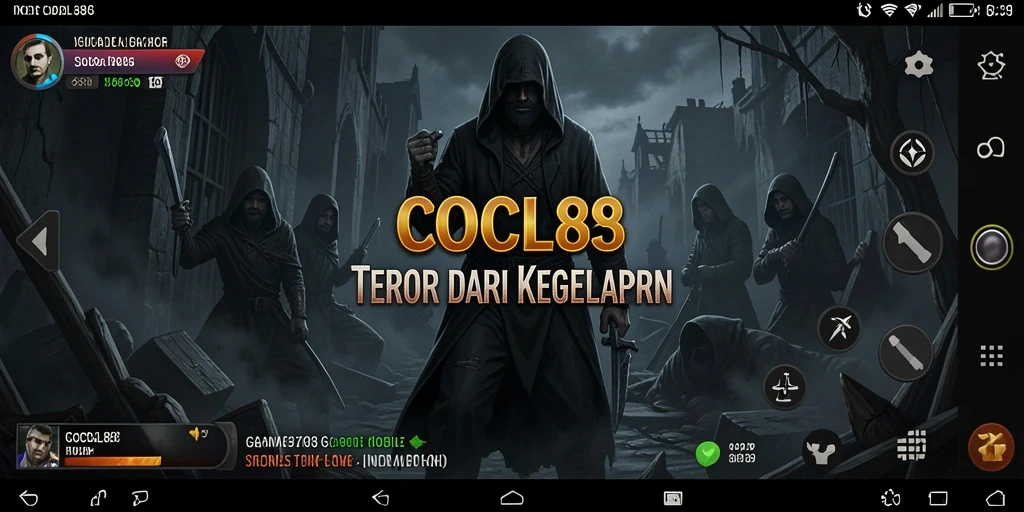 Tampilan gameplay menegangkan COCOL88 yang penuh kegelapan dan teror.