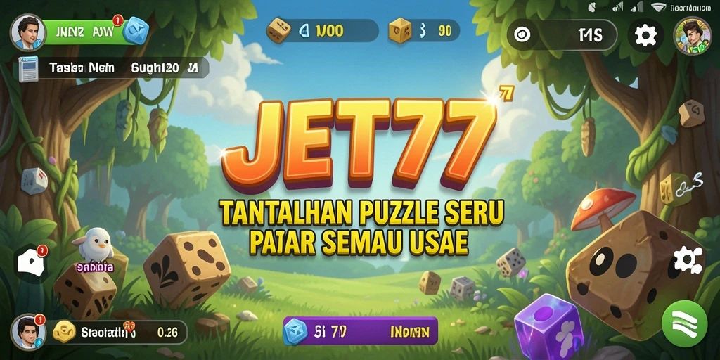 Screenshot JET77 menampilkan gameplay puzzle yang menantang dan menarik.
