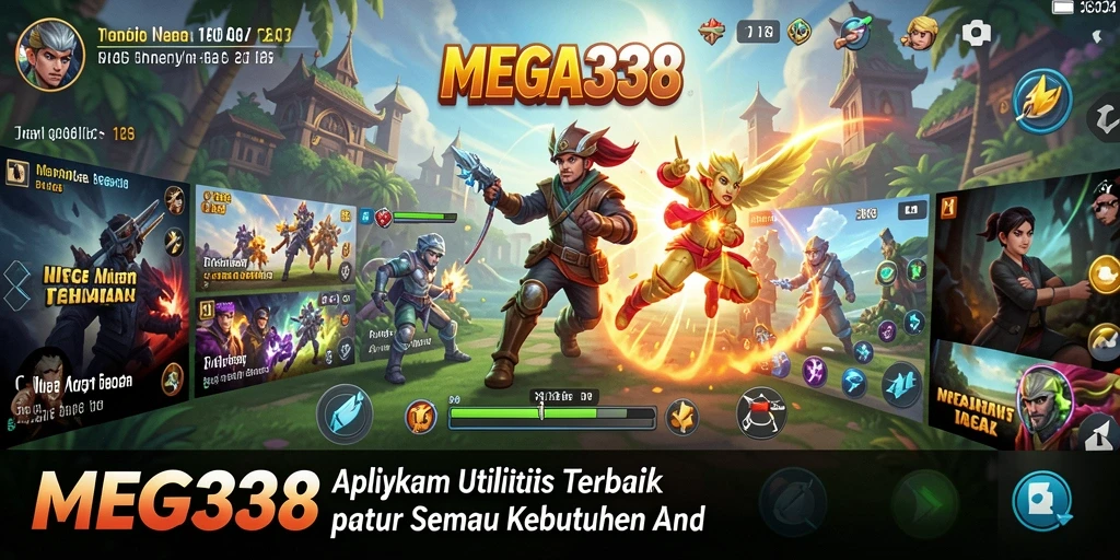 Tampilan antarmuka utama MEGA338 yang mudah digunakan dan menarik.