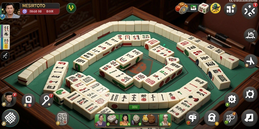 Screenshot gameplay <strong>MESIRTOTO</strong> yang menunjukkan keseruan permainan Mahjong.