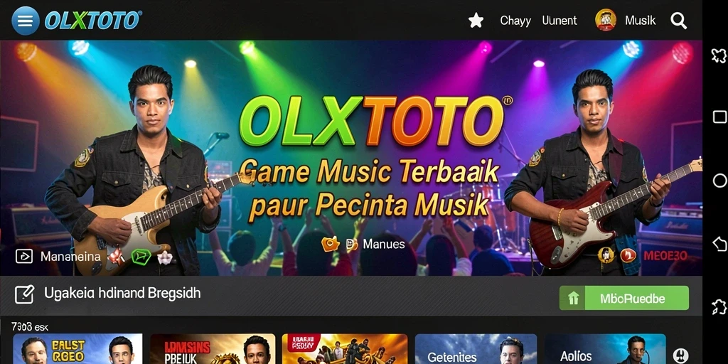 Tampilan gameplay <strong>OLXTOTO</strong> yang seru dengan fitur musik interaktif.