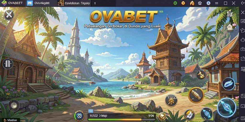 Tampilan gameplay Open World yang mendebarkan di OVABET.