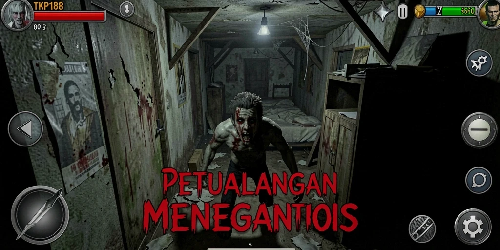 Menampilkan momen menegangkan dari gameplay TKP188.