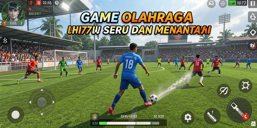 Screenshot UH77 menampilkan berbagai jenis olahraga dalam gameplay yang menarik.